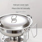 🔥 NU 60% KORTING! 🎄 Buffetset van roestvrij staal met chafing dish - Gelijkmatige hitte en duurzaam, perfect voor feestdagen en feestjes ✨
