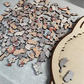 🐱🧩 135-delige Morandi-kleurige Houten Kat Puzzel – Uniek Katvormig Frame, Gedetailleerde Stukken & Stressvermindering (Decoratief Cadeau)!
