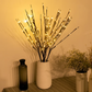 Pousbo® LED Weidenzweig Lichter Batteriebetriebenes Zweiglicht