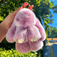 🐰 NU 60% KORTING! 🏆 Handgemaakte zachte konijnenpomponbedeltjes – Schattig ontwerp, hoogwaardig garen & perfect voor tassen/sleutels 🎀
