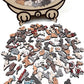 🐱🧩 135-delige Morandi-kleurige Houten Kat Puzzel – Uniek Katvormig Frame, Gedetailleerde Stukken & Stressvermindering (Decoratief Cadeau)!
