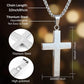 🎉KOOP 1, KRIJG 1 GRATIS✝️ "Onzevader"-krabbelkruis-hanger