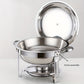 🔥 NU 60% KORTING! 🎄 Buffetset van roestvrij staal met chafing dish - Gelijkmatige hitte en duurzaam, perfect voor feestdagen en feestjes ✨
