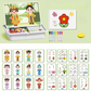 🧲 Magnetische Gezichtsdress-up Reisspel – Educatief Leerspeelgoed Dubbelzijdig voor Kleuters!