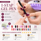 💅 KOOP 1, KRIJG 1 GRATIS! ✨ One Step Nail Gel Pen – Inclusief gratis mini UV-nagellamp – Geen basis- of topcoat nodig – perfect voor doe-het-zelf manicures onderweg 🎨💡✨