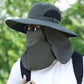 Professionele outdoor zonnehoed 🛡️ UPF50+ brede rand + gezichtsmasker, ademend ontwerp, bescherming tegen zon en insecten, de eerste keuze voor zomerse wandelingen 🥾