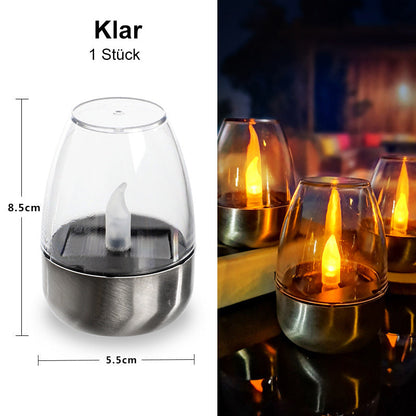 🕯️ KOOP 2, KRIJG 1 GRATIS! ☀️ Set van 6 LED-tafellampen op zonne-energie – Vlamloos & Waterdicht, Automatisch aan/uit met schemersensor voor tuin & feestjes 🏕️