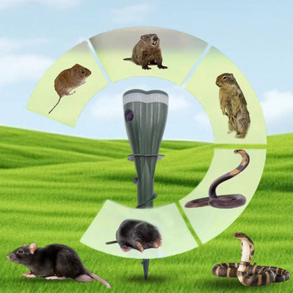 ⏰ 50% KORTING – NOG MAAR 48 UUR! ☀️💧 Waterdichte mollenverjager – werkt op zonne-energie! 🐭🚫