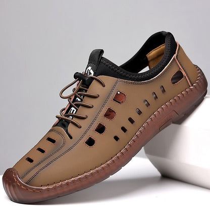 🥾 TIJDELIJKE AANBIEDING: 50% KORTING! ✨ Wandelschoenen zonder veters – zacht leer, ademend, antislip 🏔️