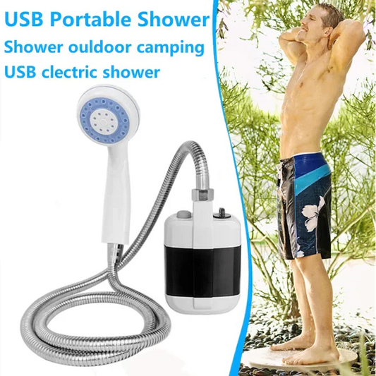 🚿Draagbare kampeerdouche met verstelbare waterstroom – Voor eenvoudig en handig schoonmaken buitenshuis!✨