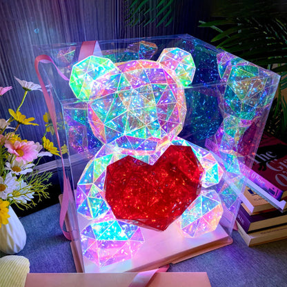 💕Valentijnsdag Special - 60% KORTING🎁 Kleurrijke Lichtgevende Beer