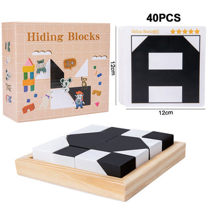 ⏳🧩✨ 60% KORTING! Verborgen Blokkenpuzzel — Interactief ouder-kindspel om de ruimtelijke verbeelding te ontwikkelen 👨‍👩‍👧‍👦🎮