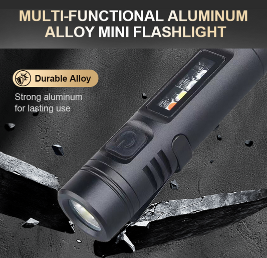 📢📢60% korting🔥Multifunctionele Mini Zaklamp van Aluminiumlegering
