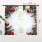 🔈🔈60% KORTING ! ✨ Kerst Gordijnen Set van 2 Stuks - Dik Polyester, Eenvoudig te Plaatsen, Machinewasbaar, Creëert een Feestelijke Sfeer 🎄🏠