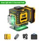 Hightech laserwaterpas ⚡ Variabele frequentiestraal zonder strooiing 🎯 Touchscreen-instelling voor dikkere lijnen, bediening met afstandsbediening, helder scherm – onmisbaar op de bouwplaats 🛠️