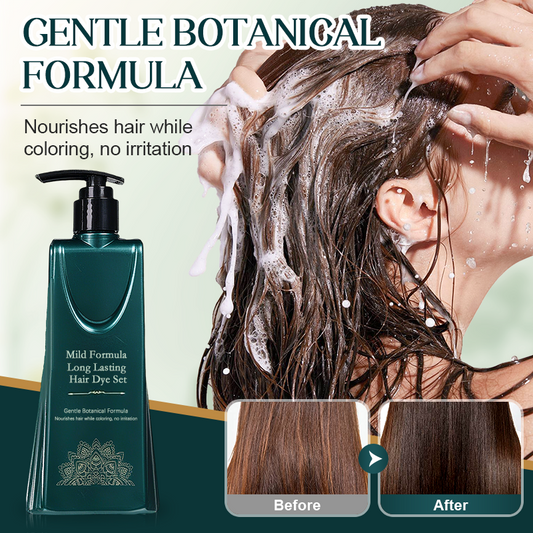 🚫 Zeg vaarwel tegen schade door haarverf!🔥Milde formule Haarverfset met langdurig resultaat