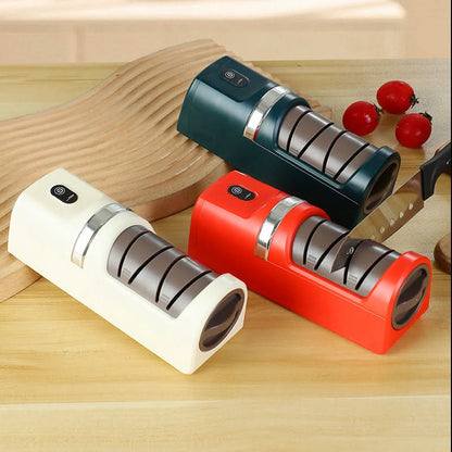 🔥60% KORTING! 🔪 Automatische messenslijper voor in de keuken – Razendsnel, veilig en vlijmscherp ✨