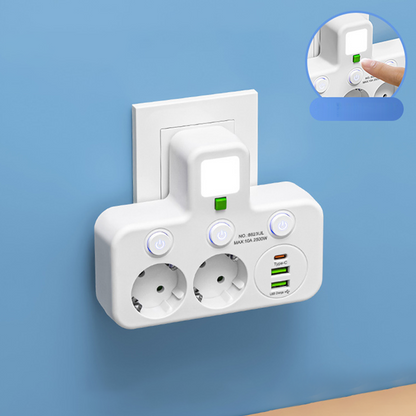 🔌SPECIALE AANBIEDING 2026 - 60% KORTING⚡Slimme stekkerdoos met USB-poorten