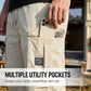 👖 NU 50% KORTING! 🛠️ Stretchbroek voor heren met zakken – Meerdere zakken & trekkoord in de taille – Casual rechte broek – perfect voor werk, reizen of actieve dagen 🏃‍♂️