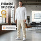 👖 NU 50% KORTING! 🛠️ Stretchbroek voor heren met zakken – Meerdere zakken & trekkoord in de taille – Casual rechte broek – perfect voor werk, reizen of actieve dagen 🏃‍♂️