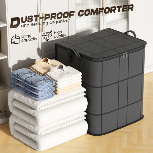 🧺NU 60% KORTING! 🛏️ Stofhoes voor dekbed en beddengoed – Grote capaciteit, duurzame non-woven stof en opvouwbaar ontwerp 🌿