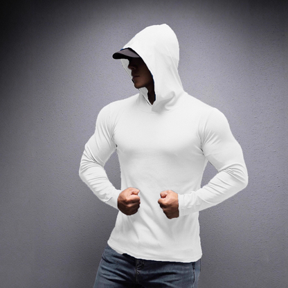 🔥NIEUW MODEL 2026 - 60% KORTING 💪 Stretch-fit fitnesshoodie met lange mouwen voor heren