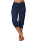 👖60% KORTING! 🔥Cropped joggingbroek met trekkoord in de taille – Zachte polyester, capri-lengte & zijzakken (6 kleuren, S–3XL) 👖🌸