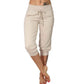 👖60% KORTING! 🔥Cropped joggingbroek met trekkoord in de taille – Zachte polyester, capri-lengte & zijzakken (6 kleuren, S–3XL) 👖🌸
