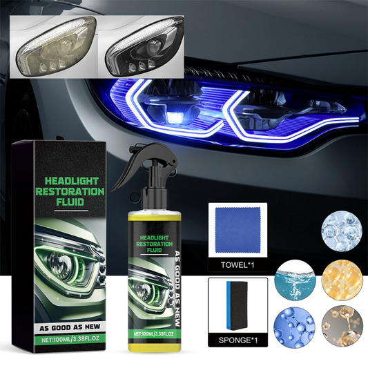 🔥SPECIALE AANBIEDING 2026🔥 Koplamprestauratievloeistof – Verwijdert direct vergeling en oxidatie, en biedt kristalheldere UV-bescherming 🚗💡