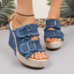 👡ZOMERUITVERKOOP 2026🔥 Casual denim platform slippers voor dames