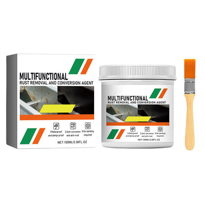 🥳HETE UITVERKOOP 2026🥳⚙️60% KORTING! Multifunctionele roestomvormer – Aanbrengen met een kwast, roest is verdwenen. Grondverfklare afwerking. Perfect voor auto's, hekken en tuinmeubelen. 🌧️🔩