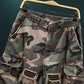 🩳 50% KORTING! 🔥 Camo-cargoshort met studs voor heren – slijtvast, veel zakken en een stoer camouflagepatroon – ideaal voor buitenactiviteiten en dagelijks gebruik 🌿
