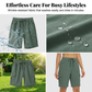 Cargoshorts 🩳 — Met zijzakken & cargozakken: Ruime opbergruimte + diefstalbeveiliging. UPF 50+ zonbescherming | Sneldrogende stof | Relaxte pasvorm met trekkoord | Ideaal voor wandeltochten in de natuur 🏞️
