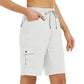 Cargoshorts 🩳 — Met zijzakken & cargozakken: Ruime opbergruimte + diefstalbeveiliging. UPF 50+ zonbescherming | Sneldrogende stof | Relaxte pasvorm met trekkoord | Ideaal voor wandeltochten in de natuur 🏞️