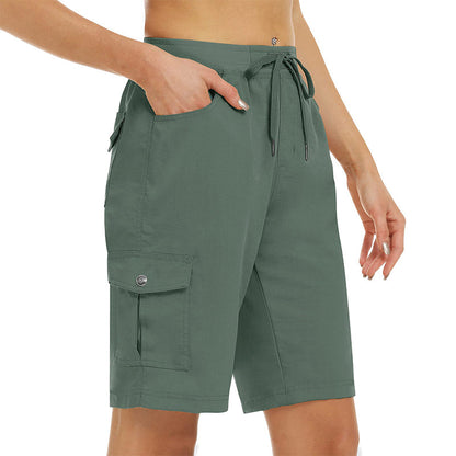 Cargoshorts 🩳 — Met zijzakken & cargozakken: Ruime opbergruimte + diefstalbeveiliging. UPF 50+ zonbescherming | Sneldrogende stof | Relaxte pasvorm met trekkoord | Ideaal voor wandeltochten in de natuur 🏞️