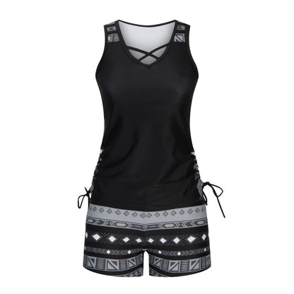 🥳ZOMERUITVERKOOP🥳💞Meer dan 50.000 verkocht!💥50% korting! 🔥Dames tankini met print, tweedelig badpak