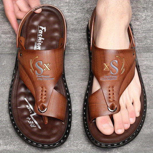 👣 TIJDELIJK 60% KORTING! 🌿 Ademende, zachte leren outdoorsandalen voor heren (ook in grote maten) – ondersteunend, antislip, instapmodel 🌲