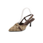 ✨💃 SPECIALE AANBIEDING -50%! Pumps met spitse neus en metalen ketting – naaldhak, hielbandje en monogramprint