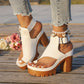 👡50% KORTING✨ Sandalen met open teen en dikke hak | Stabiele hakhoogte · Ademend opengewerkt ontwerp · Verstelbare enkelbandjes · Antislip rubberen zool · Veelzijdig zomers model