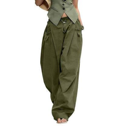 👖 NU 50% KORTING! 🏆 Volumineuze, geplooide lanterbroek – soepelvallend, elegant en met wijde pijpen – perfect voor een chique zomerlook of een formele gelegenheid ✨