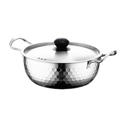 🔥LAATSTE DAG - 50% KORTING 🍜 Hoogwaardige ramenpan met hamerslag | Roestvrij staal 🍳 Veelzijdig en geschikt voor diverse toepassingen
