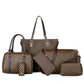 🔥LAATSTE DAG - 50% KORTING👜 6-delige tassenset | ✨ Hoogwaardig PU-leer · Klassiek, duurzaam en gemakkelijk schoon te maken🎒