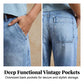 🌟 Damesjeansshort met hoge taille en wijde pijpen – Verlengt de benen & vintage wassing – Casual cropped broek – perfect voor de zomer, het strand of een vrije dag 👒