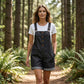 👖 50 % KORTING! ✨ Retro effen jumpsuit – verstelbare schouderbanden, grote zakken en een relaxte pasvorm – de perfecte casual zomerbusiness ☀️