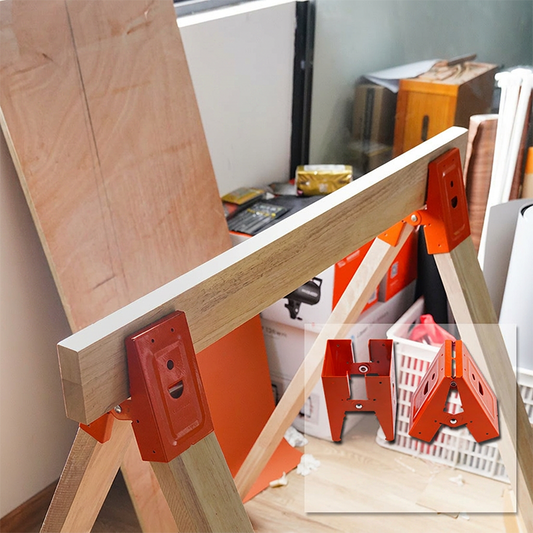 🛠️🔥 Professionele zaagbokbevestiging met spanhendel – Stevige werkbank voor houtbewerking en de bouw, snel op te zetten en uiterst belastbaar 🪵