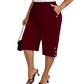 👖50% KORTING! 🌸Comfortabele capribroek voor dames met elastische tailleband