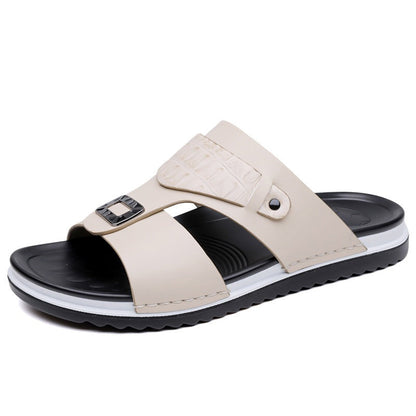 👞 50% KORTING! 💫 Slip-on sandalen van kunstleer voor heren – Ademend mesh en antislipzool – Comfortabele pasvorm, ideaal voor de zomer, het strand of dagelijkse wandelingen 🏖️