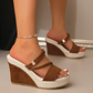👡 50% KORTING! ☀️ Sandalen met sleehak voor dames – Comfortabel, stevig en stijlvol – perfect voor zomerjurkjes, korte broeken of een dagje in de stad – dempende zool voor lange wandelingen 🌸
