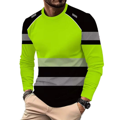 👕 50% KORTING! 🏃‍♂️ Sportieve heren-longsleeve – vochtafvoerend en met subtiele print – perfect voor actieve dagen, joggen of vrije tijd – ademend en comfortabel 🌿
