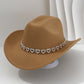 🤠 TIJDELIJKE AANBIEDING: 50% KORTING! 💥 Dames rhinestone hart cowboyhoed – Sprankelende, elegante Franse jazz fedora ✨